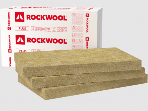 Rockwool Rockmin Plus Universālās akmens vates plāksness 75x610x1000mm, iepak. 7.32m2